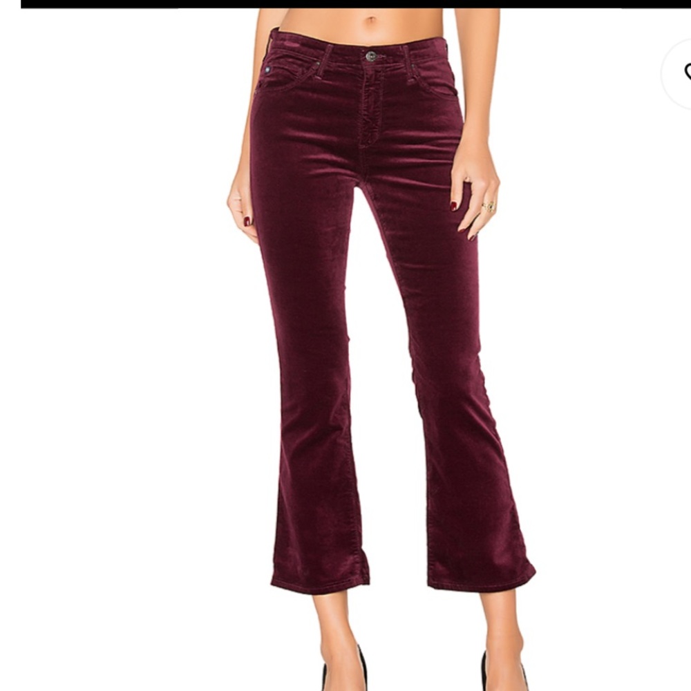 AG The Jodi velvet high rise crop jeans Sz 26 NWT - Picture 2 of 10